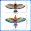 Flying Bird Cat Toy Electronic Sound 2pcs 3