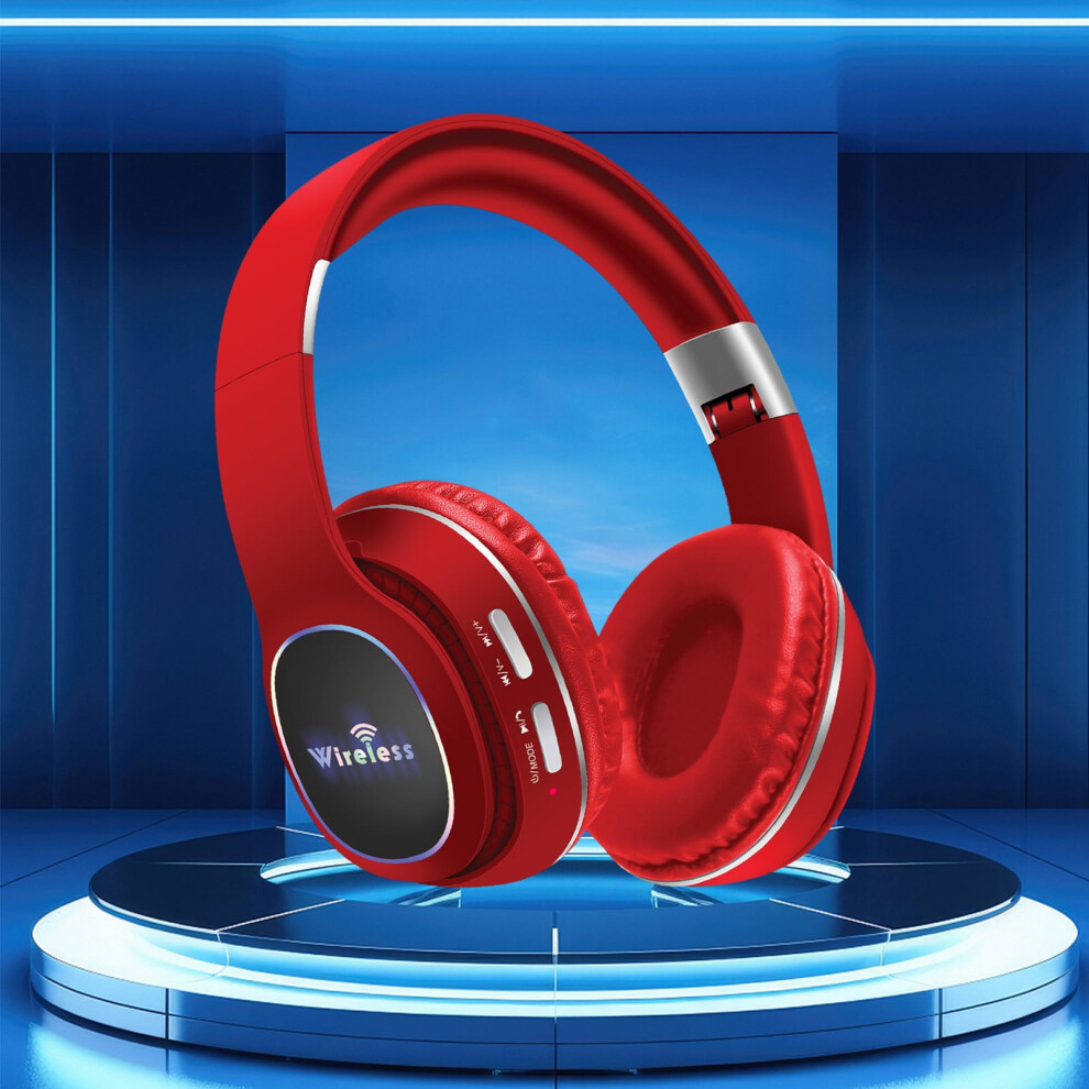 Blukids Wireless Bluetooth Headphones Noise Cancelling Deep Red 940684159826