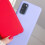 Samsung Galaxy S20 case silicone microfiber red 4