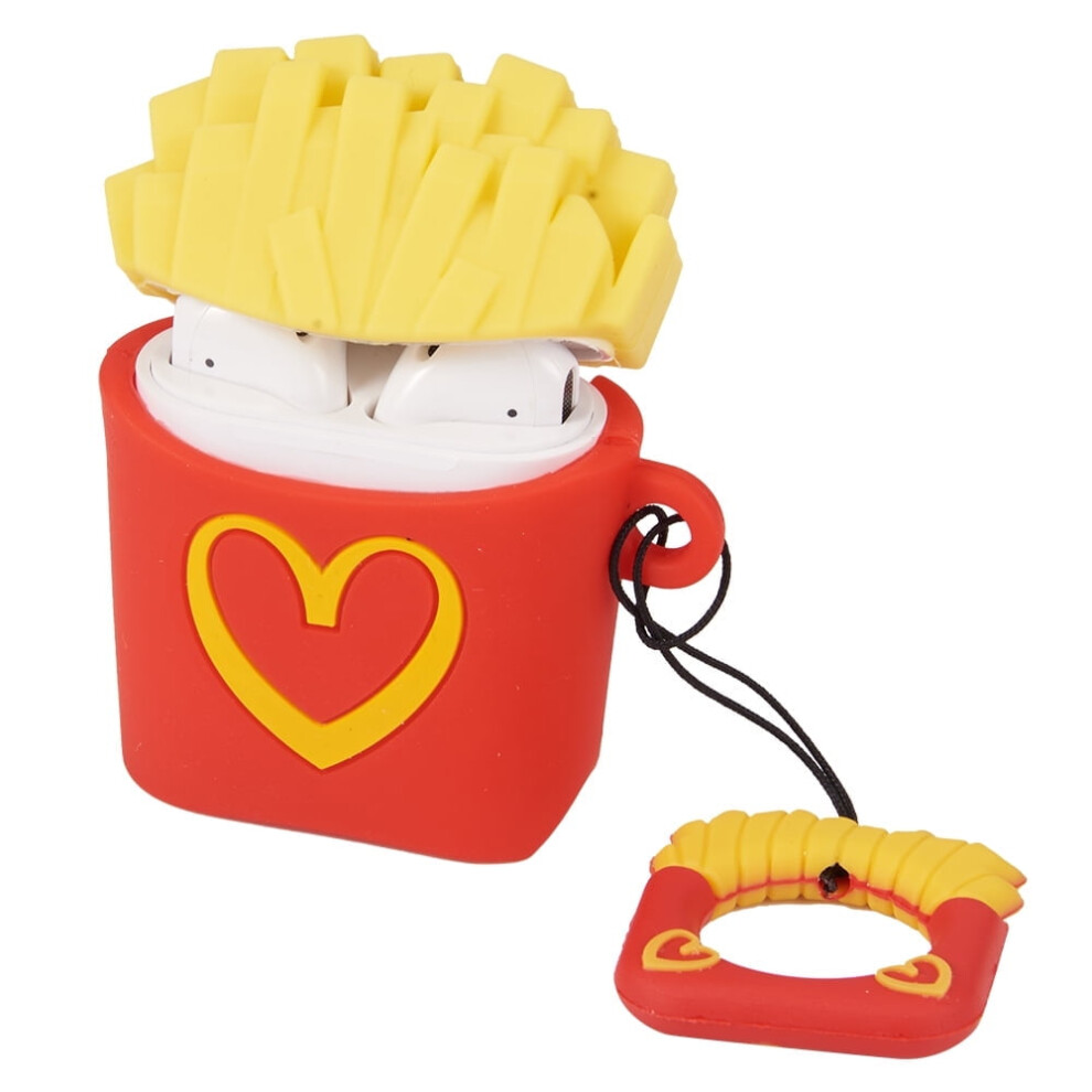Airpods Case Cover 3D Fries Cartoon Silicone Skin For 1St & 972745031543