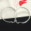 RSAMD 925 sterling silver hoop earrings 5 cm 4