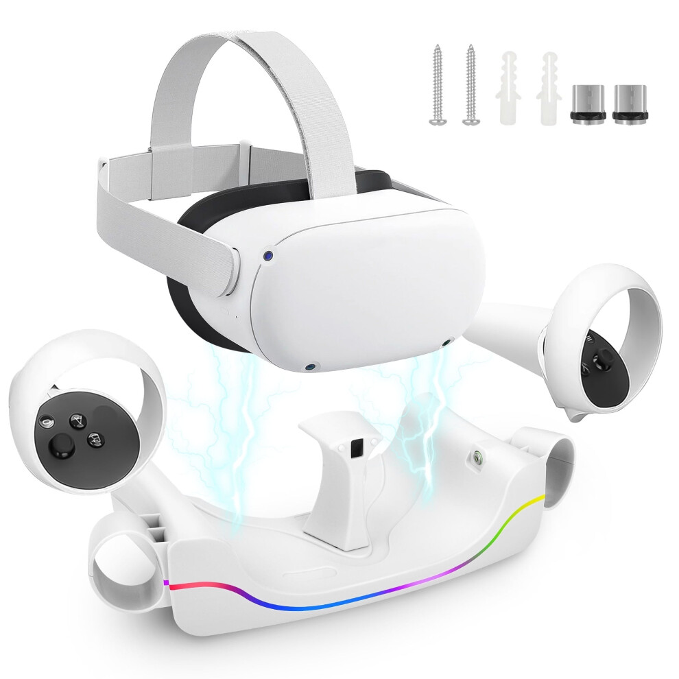 Oculus Quest 2 Charging Station With Magnetic Dock And Led 972745032779