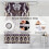 Boho shower curtain polyester 72x84 inch 4