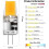 Ampoules LED G4 blanc chaud 3000K 5W 12V (lot de 6) 2