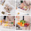 Delad serveringsbricka med lock och handtag - Snackle Box Charkuteribehållare (2-pack) 6