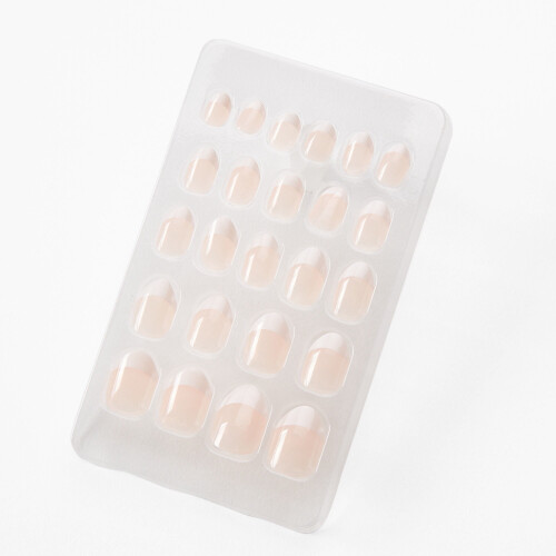 French Tip Stiletto Press-On Nails - 24 Pieces