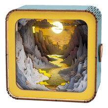 3D Wooden Nightlight Puzzle Kit LED Lamp