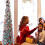 6ft retractable Christmas tree with sequins 150cm 7