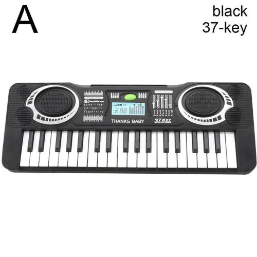 Electronic Piano Black and White 61 or 37 Keys