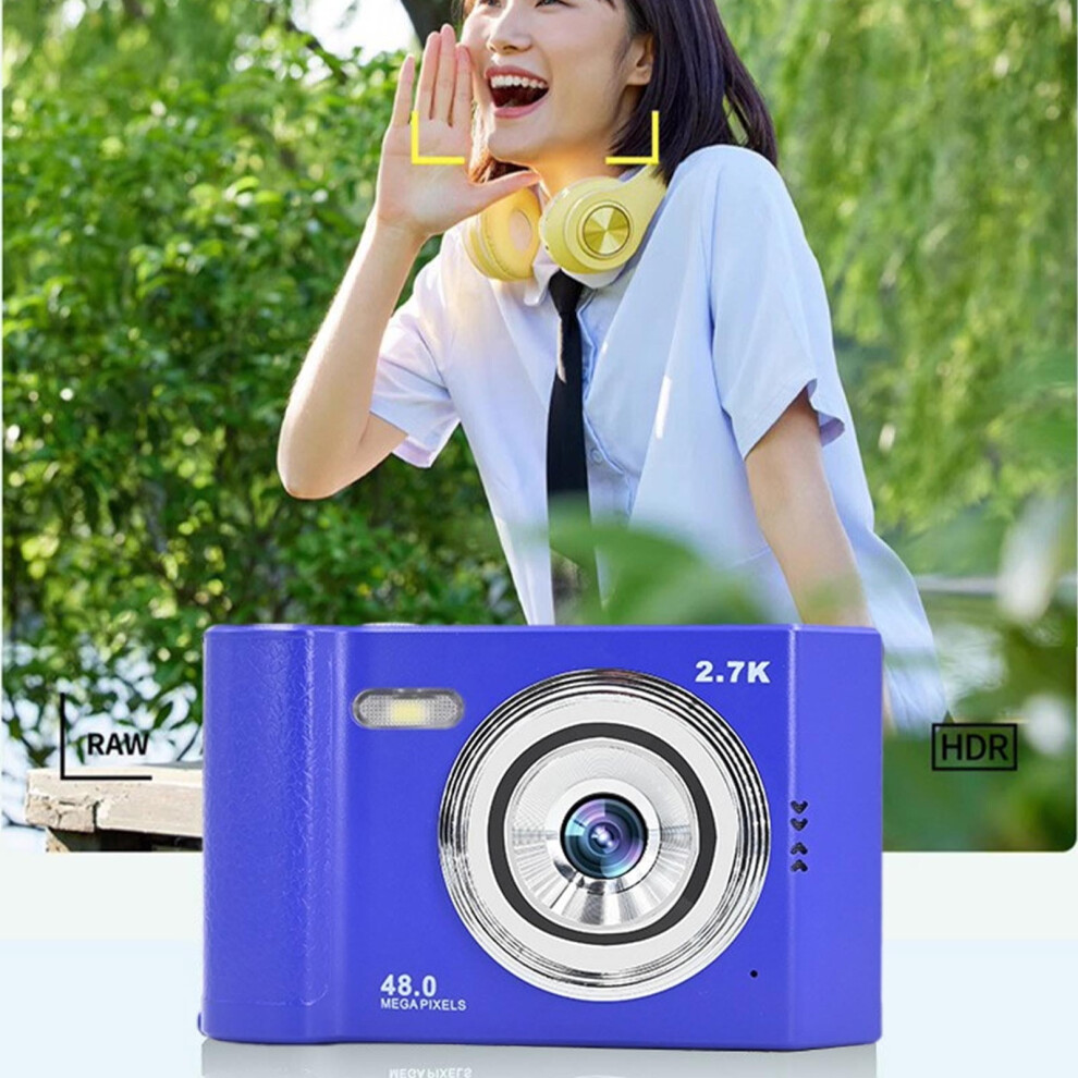 Egymen Digital Camera 720P Hd 8X Zoom 27Mp Blue 972745020226