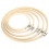 LAFGUR Embroidery Hoop Round Bamboo 5 Pcs 3