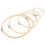 LAFGUR Embroidery Hoop Round Bamboo 5 Pcs 4
