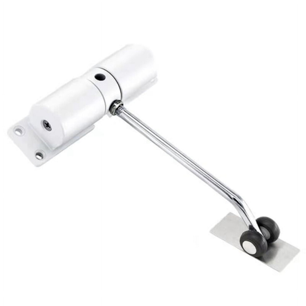 Door Closer Automatic Hinge Mute White 1Pc 972745039679