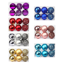 CHGBMOK1Box6pcs Weihnachtskugeln Weihnachtsbaumschmuck für Zuhause, Weihnachtsanhänger, Neujahrsdekoration, Geschenk