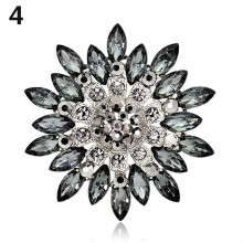 Broche Besufy para mujer, broche de flor, joyería con diamantes de imitación para bodas y fiestas.