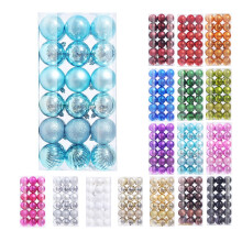 CHGBMOK Christmas ornaments shatterproof sky blue 36 pcs