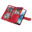 FLOVEME Wallet Case for Samsung Galaxy S23 Plus Red 1