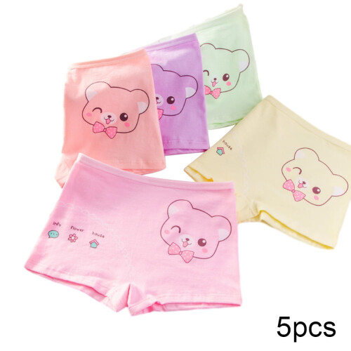 Conjunto de 5 cuecas boxer femininas em algodão macio 1