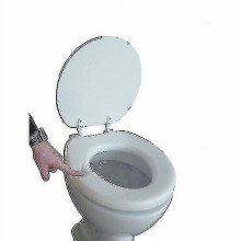 Ultra Soft Toilet Seat Cushion White Adult 1 Piece