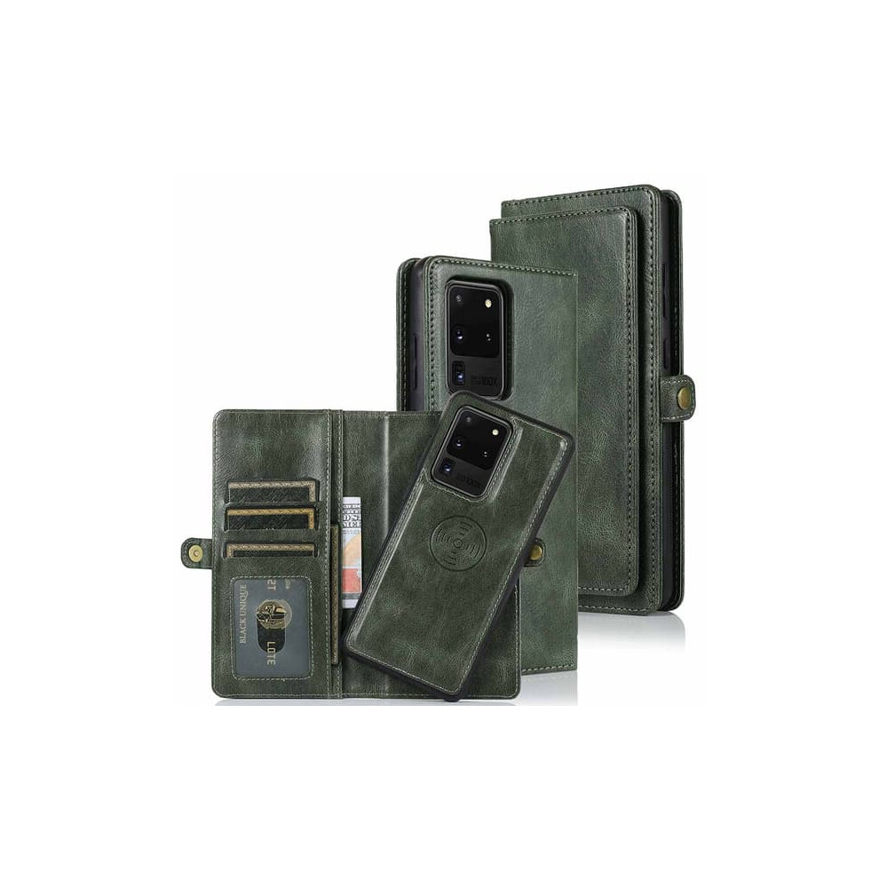 Wallet Case For Samsung Galaxy S20 Ultra Dark Green 962029721147