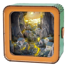 3D Wooden Puzzle Nightlight DIY LED Lamp Kit