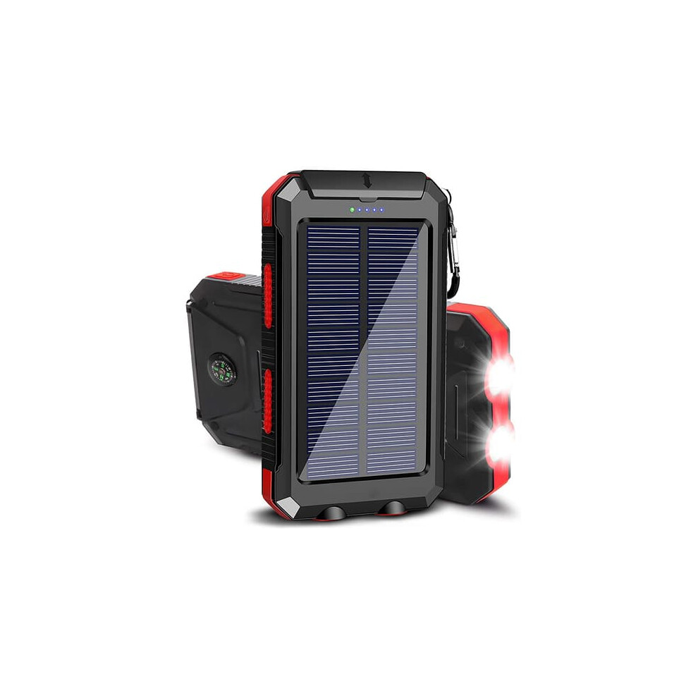 Solar Charger 20000Mah Waterproof Portable Power Bank With 962029720409