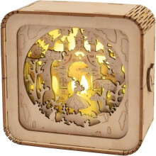 3D Wooden Puzzle Nightlight Kit with LED Light
