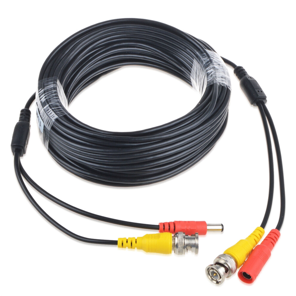 Cjp-Geek Bnc Video Power Cable 50Ft Black 940684153268