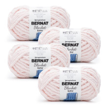 Bernat Blanket Extra #7 Jumbo polyestergaren, lichtroze, 300 g, 97 yards (4-pack)