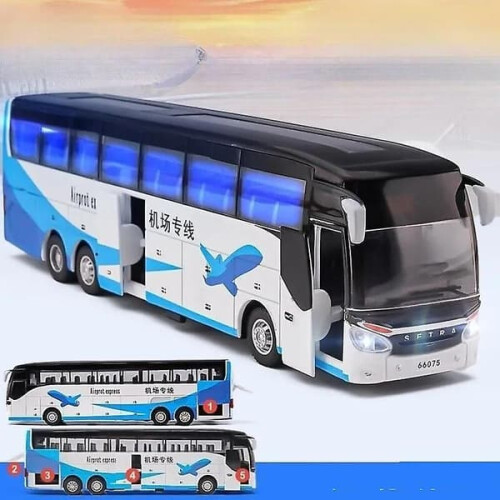 Setra Luxury Bus Toy Car 1/32 Pull-Back Sound Light Model