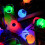Halloween øyeeplelys grønne utendørs 20LED 2