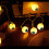 Halloween øyeeplelys grønne utendørs 20LED 3