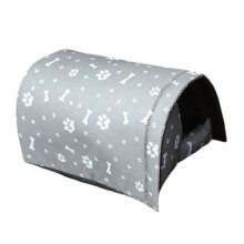 Outdoor Cat House Waterproof Warm Washable Gray L