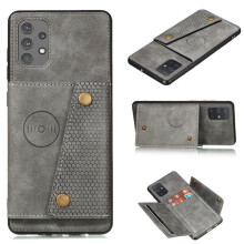 Samsung Galaxy A32 case with card holder grey