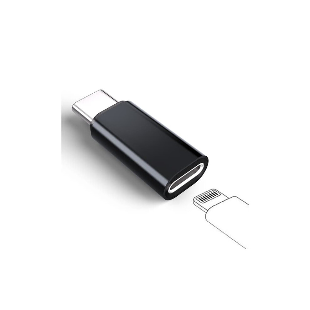 Lightning To Usb-C Adapter For Iphone 15 Black 962029717690