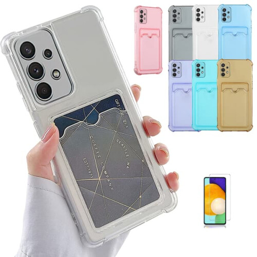 Samsung Galaxy A52 case with card slot grey