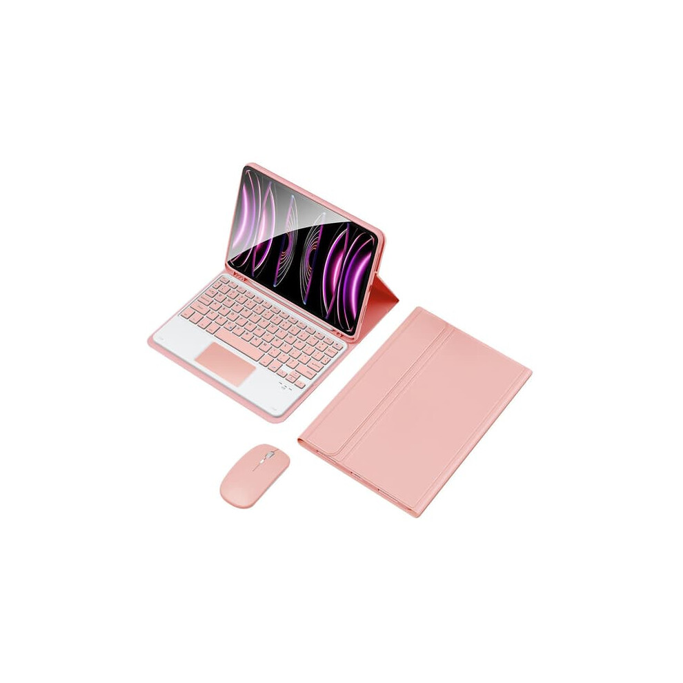 Wireless Keyboard Case With Mouse For Ipad 10.9 (2022) Pink 962029734338