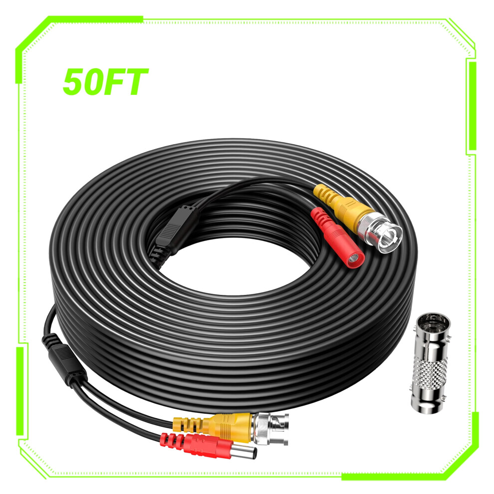 Cjp-Geek Video Security Camera Wire Weatherproof 50 Ft 940684153336