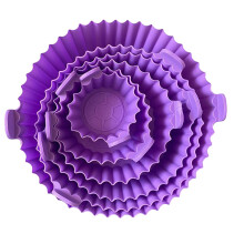 BSGSH Opruiming Bakvormen Organizer 6 Stuks Herbruikbare Siliconen, Compatibel met Gangbare Airfryers zoals de Tower