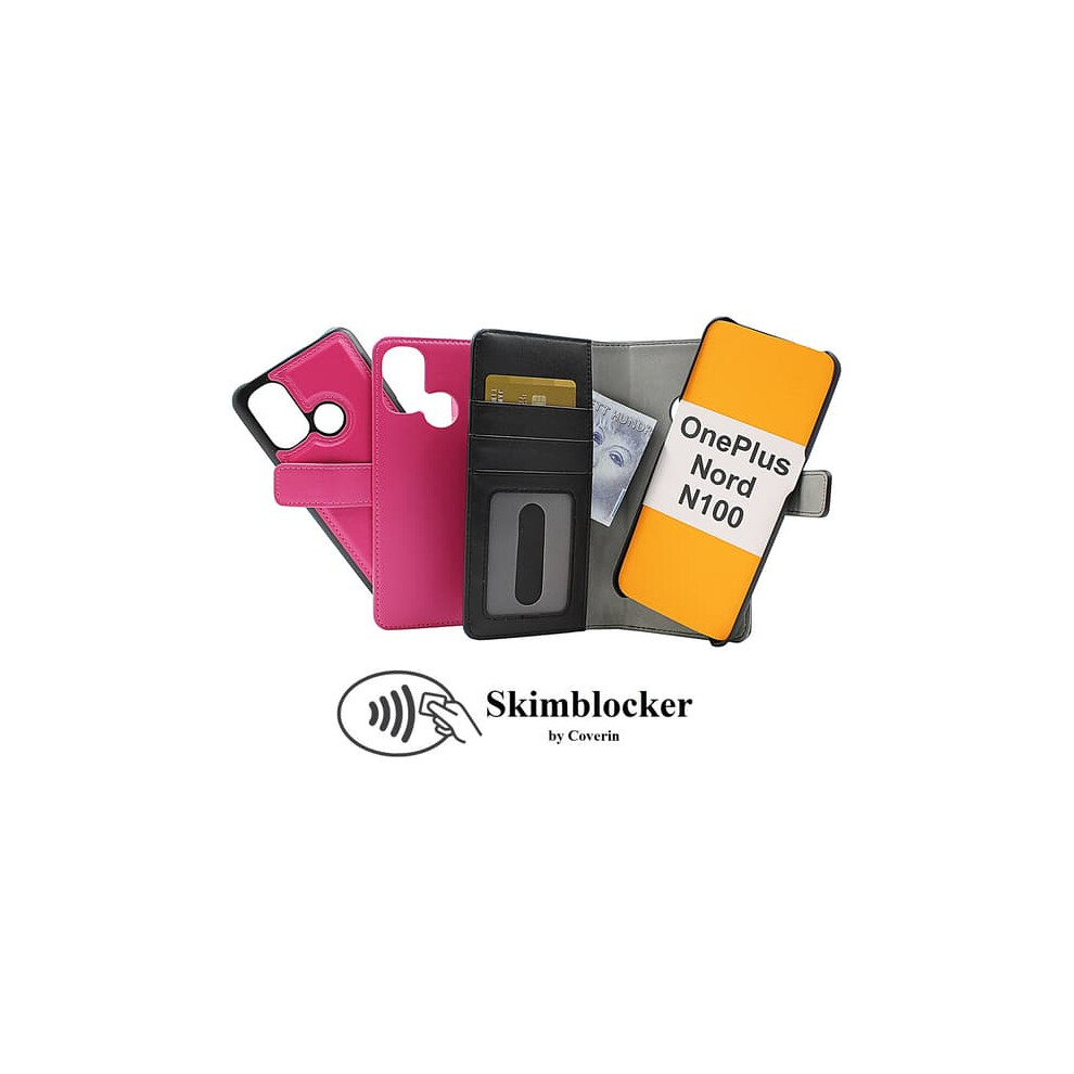 Skimblocker Magnet Case For Oneplus Nord N100 Hot Pink 962029733614