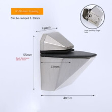 Glass Shelf Clamp Support DULL 4