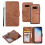 Compatible con Samsung Galaxy S10e - Funda tipo cartera (LEMAN) Marrón 1