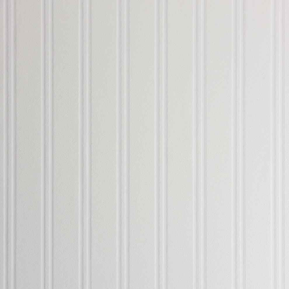 Brewster Beadboard Brown Wood Panel Wallpaper Paintable 940684162918
