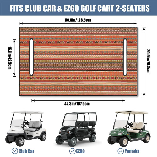 Golf Cart Bench Seat Protector Microfiber 51x31 Inch 2