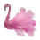 Flamingo Christmas Tree Topper Pink Artificial Feather 1pc 1