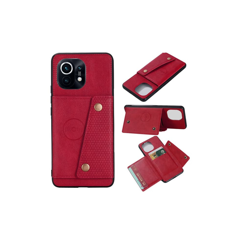 Xiaomi Mi 11 Case With Card Holder Red 962029718833