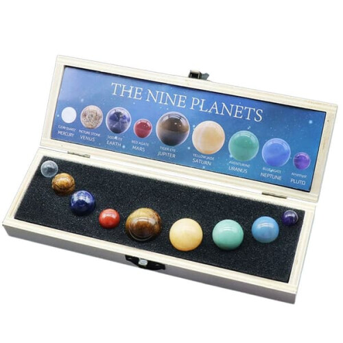 Natural Crystal Planet Sphere 8 cm or 9 cm