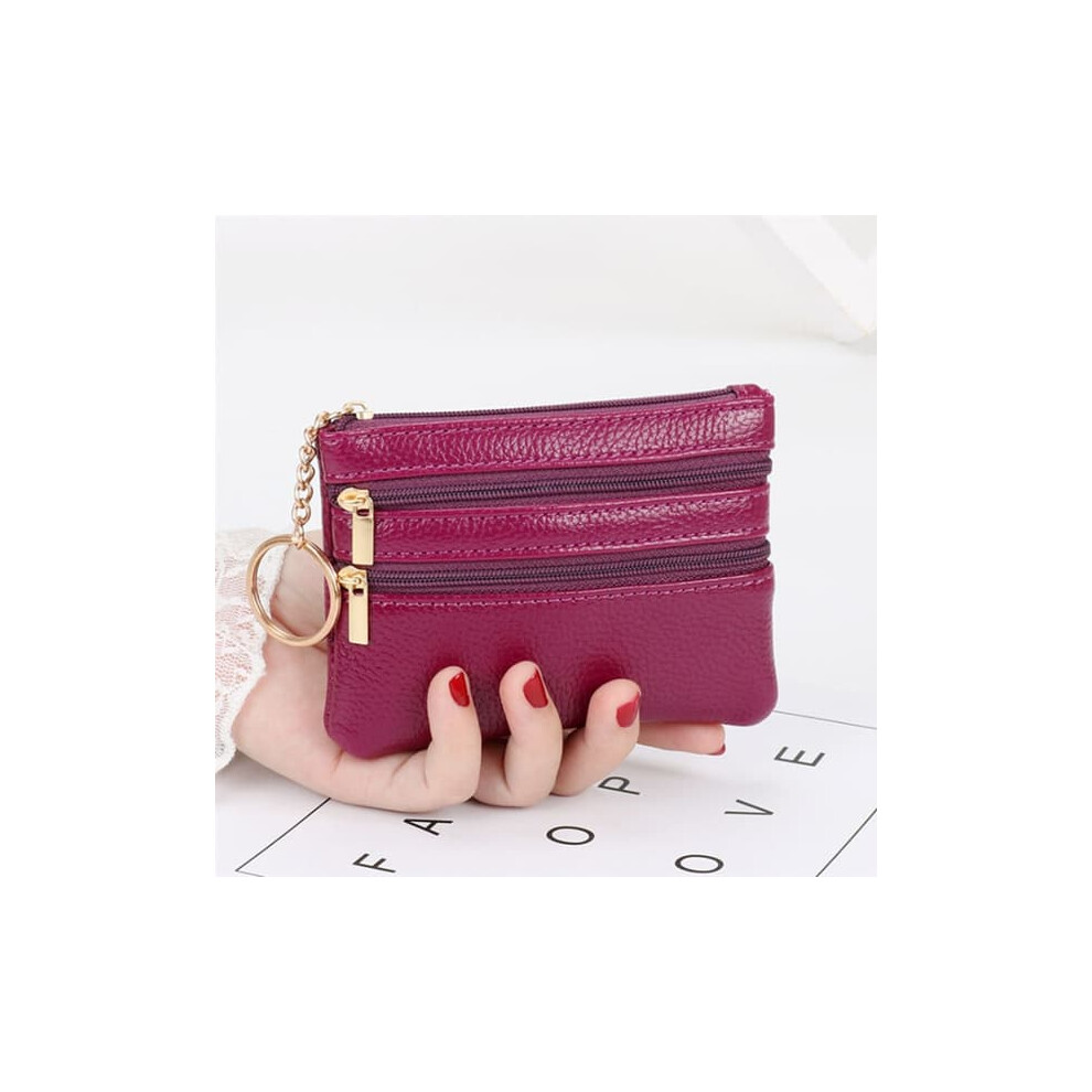 Mini Coin Purse Wallet Lila Purple 962029739722