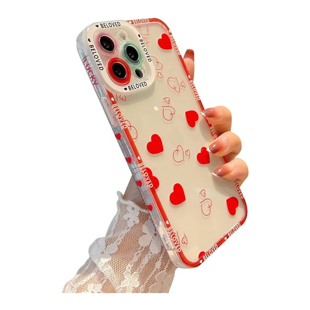 Transparent Iphone 13 Pro Max Case With Heart Design 962029385790