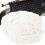Coarse wool yarn terylene blend light weight 100g milk white 6